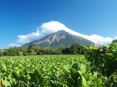 The volcano in Nicaragua. The Vacation Project