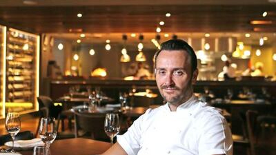 Jason Atherton at Marina Social at the InterContinental Dubai Marina. Sarah Dea / The National