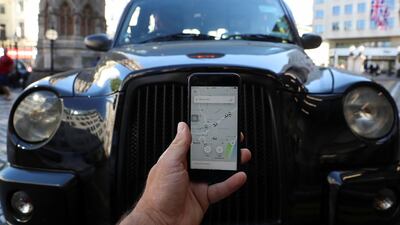 Unlike the taxi services dependent on GPS, London's black cab drivers rely only on their memory to navigate the streets. Reuters