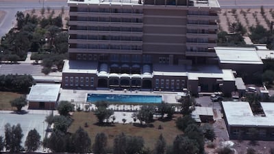 Hilton Al Ain as it looked in the 1970s. It was one of the few concrete buildings in the city at the time. Courtesy: Alain Saint-Hilaire
