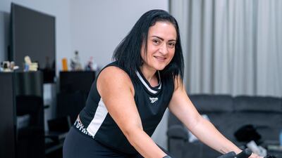 Mai Hamed is a full-time working mother who was motivated by the pandemic to improve her lifestyle. Victor Besa / The National
