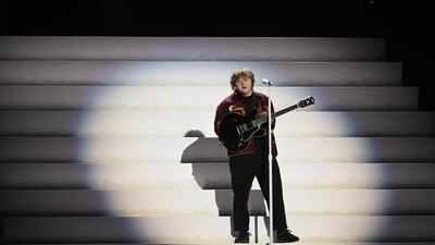 Lewis Capaldi performs. EPA