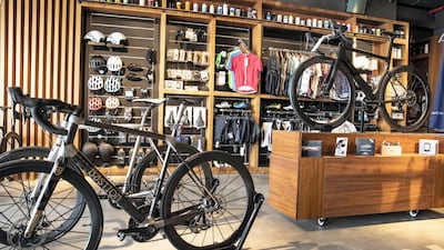 The store specialises in customised bicycles built specifically for a cyclist's frame, riding style and aesthetic taste