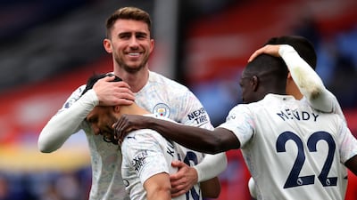 Aymeric Laporte - 7: Unlikely goalscoring hero in last week’s League Cup final and almost made it 3-0 here but was denied by superb Benteke block. Solid at the heart of City's defence. Getty