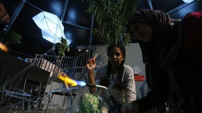 Designed as a micro-city, The District includes five zones – The Street, The Block, The Alley, The Park and The Yard, each with its own activities, programmes and special guest appearances. Satish Kumar / The National