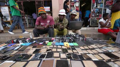 Small Zimbabwean traders fly frequently to Dubai to buy merchandise such as clothes, mobile phones and electronic accessories. Some of this merchandise will later be sold in the streets of Harare, where the vendors earn their living. Aaron Ufumeli / EPA