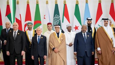 Leaders at the Arab Summit hosted by Egypt. Photo: UAE Presidential Court