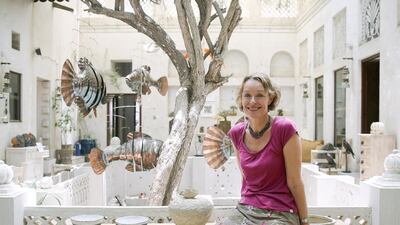 Several of Jo Kearney's photos feature close-up details of old dhows from Dubai Creek. Lee Hoagland / The National