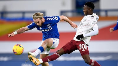 Eddie Nketiah, 5 - Should have done an awful lot better when he found oceans of space in the box before slicing wide before being beaten to a corner by Mina for Everton’s second. Hooked for Alexandre Lacazette after 75 minutes. PA