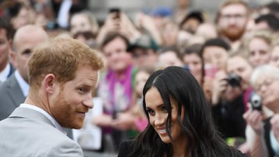 Prince Harry and Meghan, Duchess of Sussex visit Trinity College during a royal visit to Ireland on July 11, 2018 in Dublin, Ireland. Getty Images