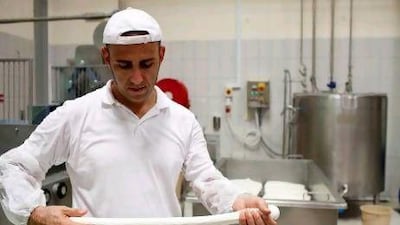 Andrea Pelati at the Italian Dairy Products factory in Sharjah. Christopher Pike / The National