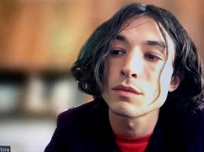 In this image taken from a Hawaii State Judiciary video, Ezra Miller appears via Zoom for a court hearing on April 19, 2022. AP
