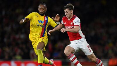 Jordan Ayew - 8: Tireless running in and out of possession summed up straight after half-time when he caught Partey in possession to set-up Benteke’s leveller. Saw shot turned over bar by Ramsdale soon after. AFP
