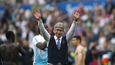 Manuel Pellegrini was Manchester City manager for three years. Peter Cziborra / Action Images