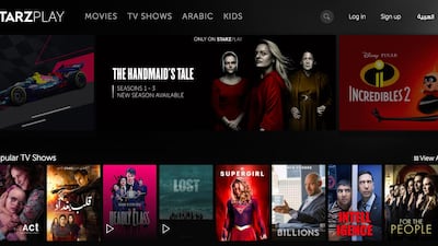 Popular shows, including 'Billions', 'Handmaid's Tale' and 'Power Book II: Ghost' are available via Starzplay. Courtesy Starzplay