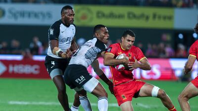 Action from the final between Fiji and Spain. Victor Besa / The National