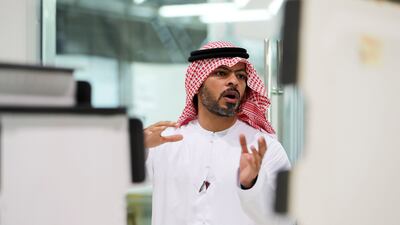 Ismail Abdulla, chief executive of Strata Manufacturing, says the aerospace company has an Emiratisation rate of 46 per cent. Photo: Pawan Singh / The National