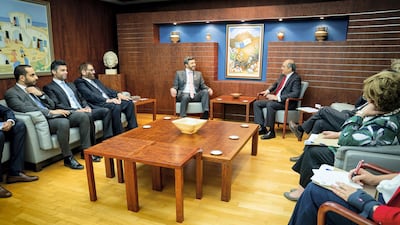 Abdullah bin Zayed meets Cyprus Parliament Speaker. WAM