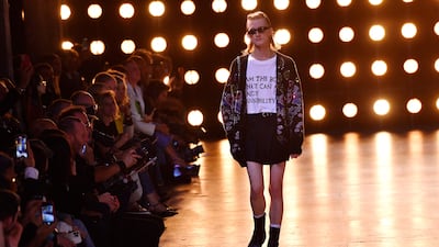 Many of the T-shirts featured messages. AFP