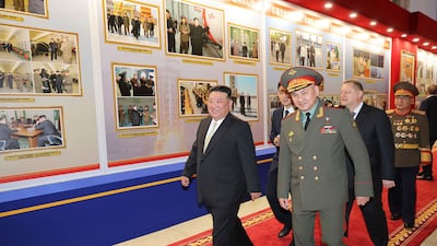 The exhibition showcased some of North Korea’s newest weapons. AFP