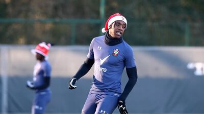 Dan N'Lundulu at festive training. Getty