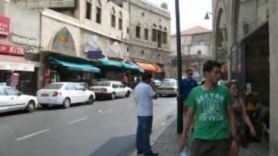 The bustling streets of Jaffa.