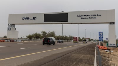 The new Ghantoot road toll gate will be activated on May 4. Antonie Robertson / The National