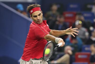 Roger Federer beat Albert Ramos-Vinolas 6-2, 7-6 at the Shanghai Masters and will now face either David Goffin or Mikhail Kukushkin. Getty