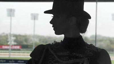 A model tips her top hat. Chris Whiteoak / The National