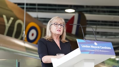 Susan Hall has pledged to scrap the Ulez expansion if elected as London mayor. PA