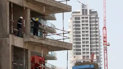 HSBC’s purchasing managers index which measures key planks of the non-oil economy such as the construction sector dipped in January. Pawan Singh / The National