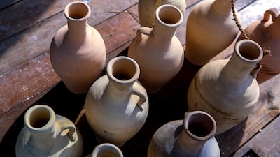 Pottery stall at Al Hosn Festival