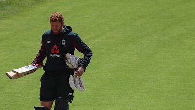 England's Jonny Bairstow arriving at training in Ahmedabad. AP