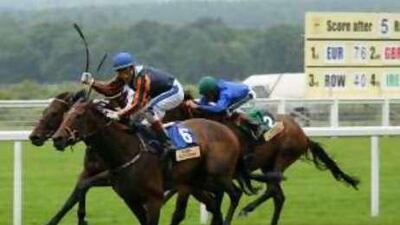 Gerald Mosse's Perfect Star wins the Shergar Cup in Ascot.