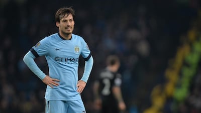 David Silva has scored 10 goals in 22 Premier League matches for Manchester City this year. Peter Powell / EPA