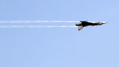 A Gripen at the Dubai Airshow on Tuesday, November 14, 2017. Chris Whiteoak / The National