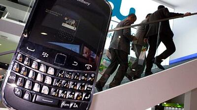 A reader has an issue with du's Blackberry service. Jaime Puebla / The National