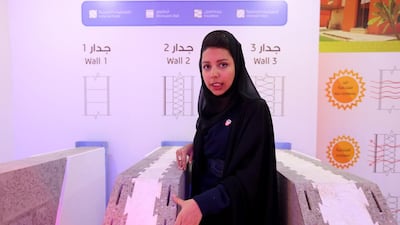 Yasmeen Al Rashedi, a planning manager at Estidama, says the Government values environmentally-friendly home products. Fatima Al Marzooqi / The National