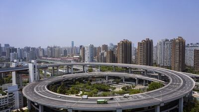 Near-empty roads during a Covid-19 lockdown due to Covid-19 in Shanghai, China. The financial centre's experience is a cautionary tale for Beijing officials seeking to maintain China’s zero-Covid strategy, an approach that leaves the country increasingly isolated as the rest of the world opens up. Bloomberg
