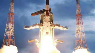 ndia's Polar Satellite Launch Vehicle (PSLV) C-11 blasts off carrying India's first unmanned moon mission Chandrayaan-1 from the Satish Dhawan space centre at Sriharikota, about 100 km north of the southern Indian city of Chennai.