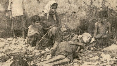 The harrowing images from Mount Lebanon as death stalked the streets in 1915. Courtesy Archives and Special Collections, Jafet Library, AUB