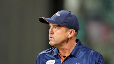Andy Flower guided Maratha Arabians to the Abu Dhabi T10 title in 2019. Chris Whiteoak / The National