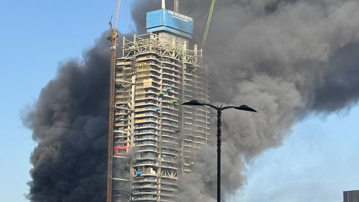 Dubai Marina Fire Contained at Under-Construction Tower — image 1