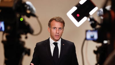 French President Emmanuel Macron says his Gulf partners understand his energy needs. AFP