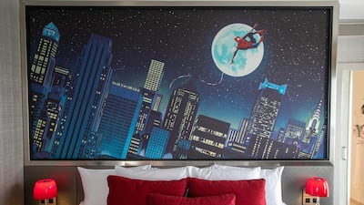 The Spider-Man Suite at Disney's Hotel New York - The Art of Marvel. Getty Images