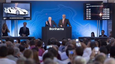 'Proceeds are for charity,' auctioneers said. EPA