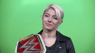 Alexa Bliss, pictured in 2017, is not competing on Sunday at WrestleMania 35 but is instead taking the role of host of the event. Pawan Singh / The National