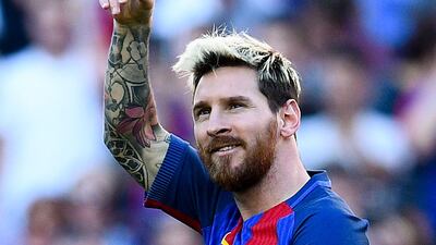 October, 2016: Messi, mercifully, started to grow out of the blond shocker. Getty