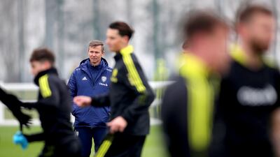 Leeds United manager Jesse Marsch during a training session. PA