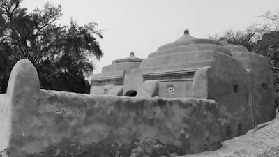 A photo of the Al Bidiya mosque from Professor Marco Sosa’s book of the same name.